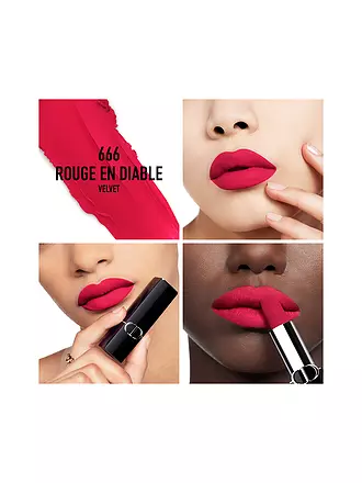 DIOR | Lippenstift - Rouge Dior Velvet Lipstick (666 Rouge en Diable) | 